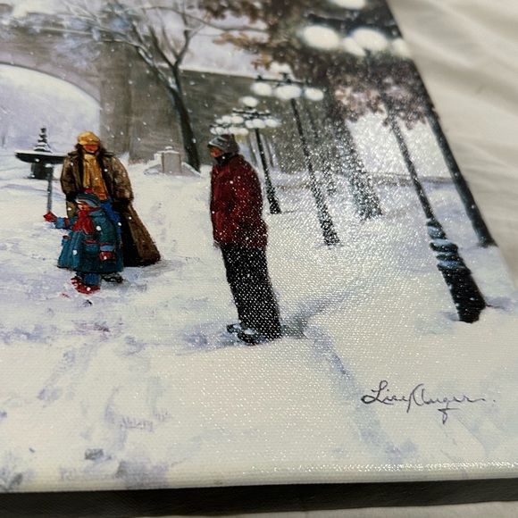 Vintage Lise Auger Canvas Picture - Picture 7 of 9